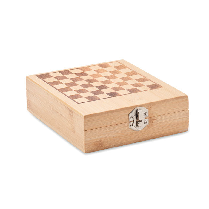 CHESSET Weinset mit Schachspiel