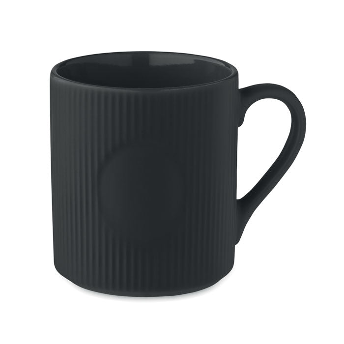 RIBMUG Keramikbecher matt 340ml – Schwarz