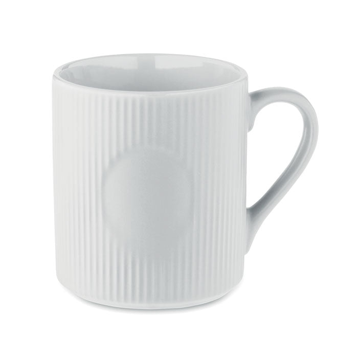 RIBMUG Keramikbecher matt 340ml – Weiß