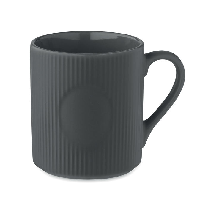 RIBMUG Keramikbecher matt 340ml – Steingrau