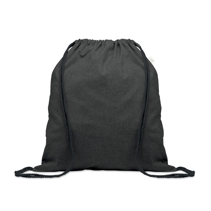 CABETRI COLOUR Beutel mit Kordelzug recycelt – Schwarz