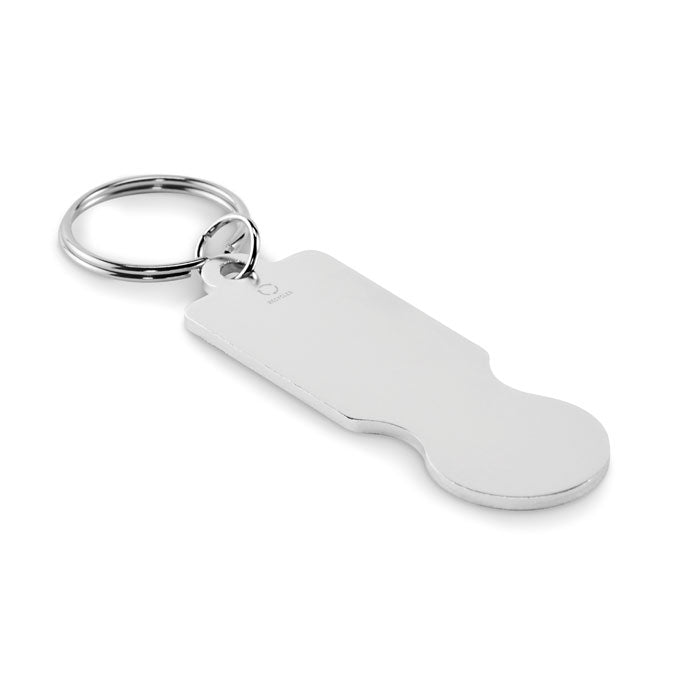 TOKLEY Schlüsselring mit Chip – Silber