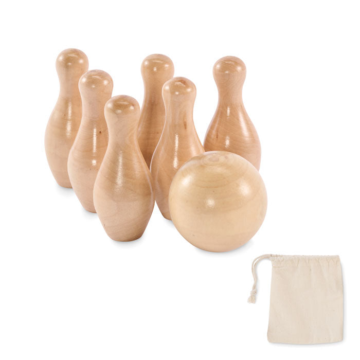 BOLITO Mini-Bowling-Set Kiefernholz – Holz