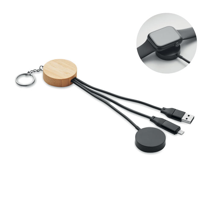 BULE Schlüsselring 4in1 Kabel 60W – Schwarz