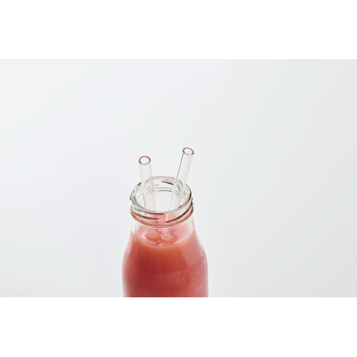 GLAW Glas Trinkhalme-Set