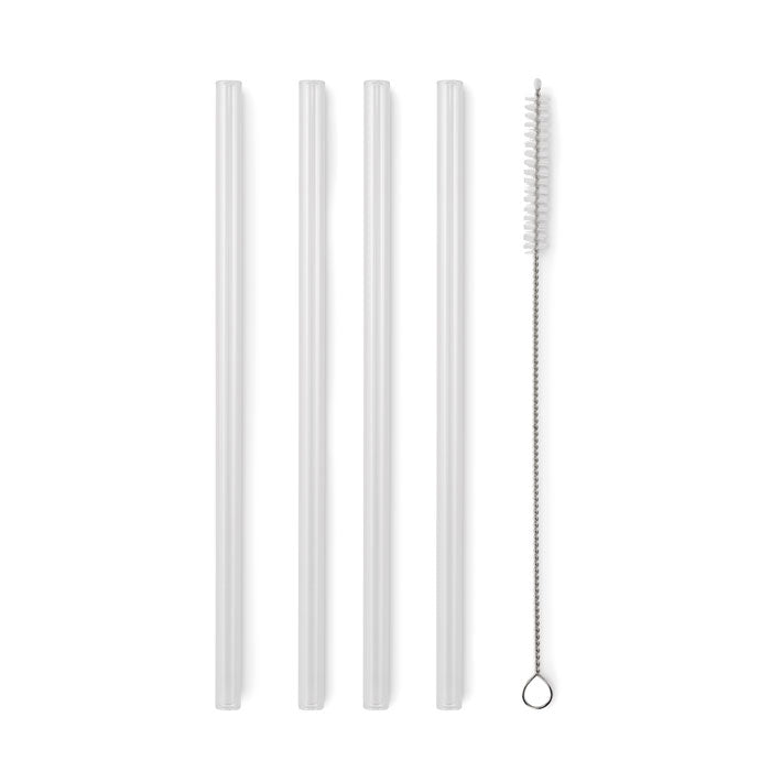 GLAW Glas Trinkhalme-Set