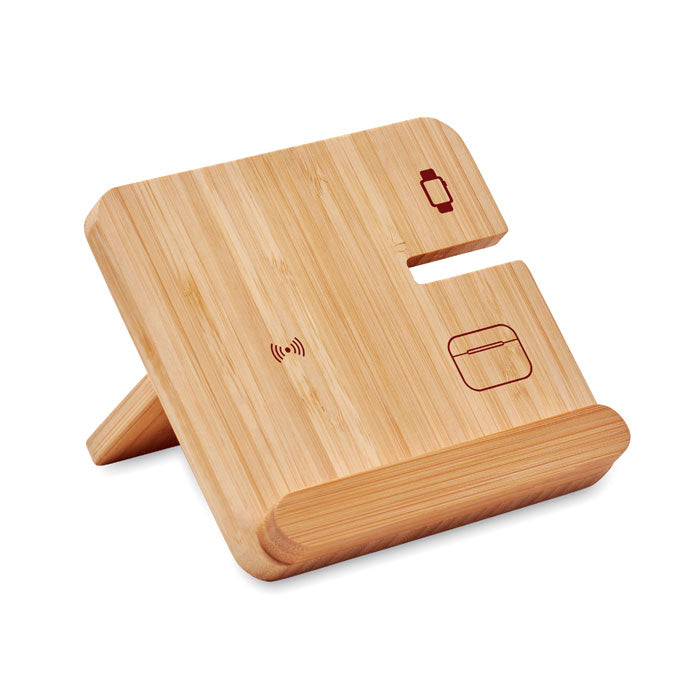 BOOGAR 3in1 faltbare Ladestation 15W – Holz