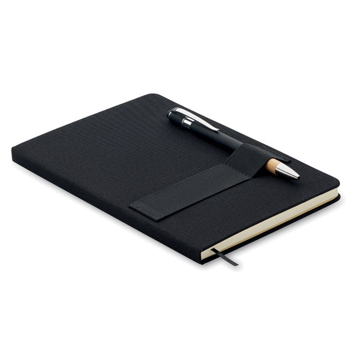 NOTA DIN A5 RPET Notizbuch-Set – Schwarz