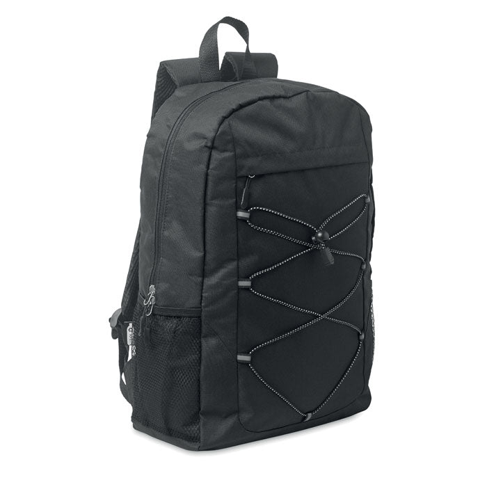 HIGE Rucksack 600D RPET Polyester – Schwarz