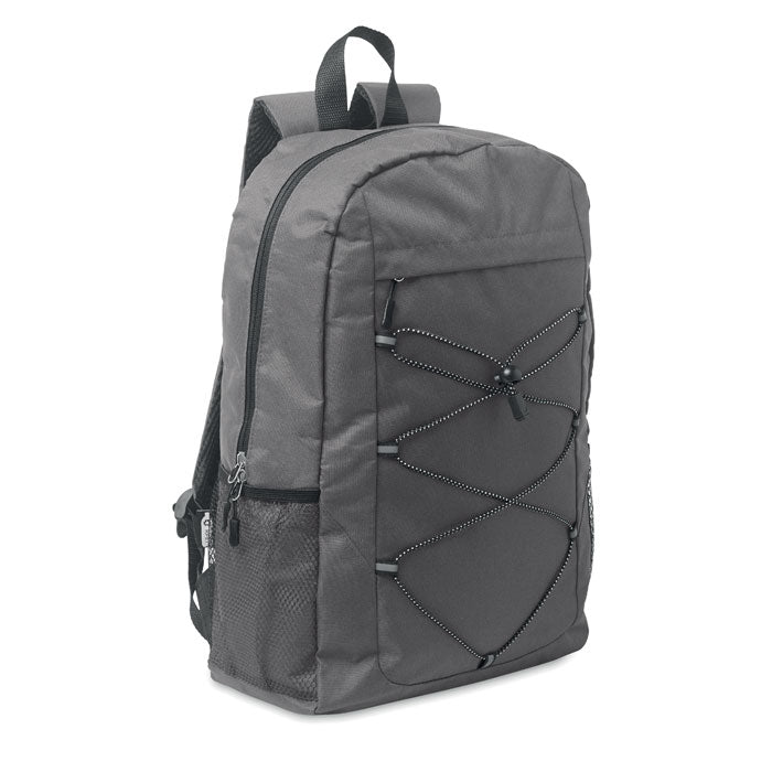 HIGE Rucksack 600D RPET Polyester – Steingrau