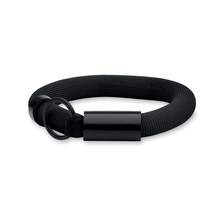 POLLY Schlüsselring mit Armband – Schwarz