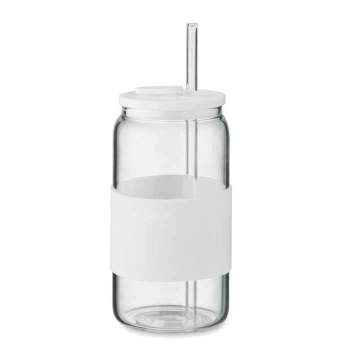 BOROSIP Trinkglas Borosilikat 550ml – Weiß