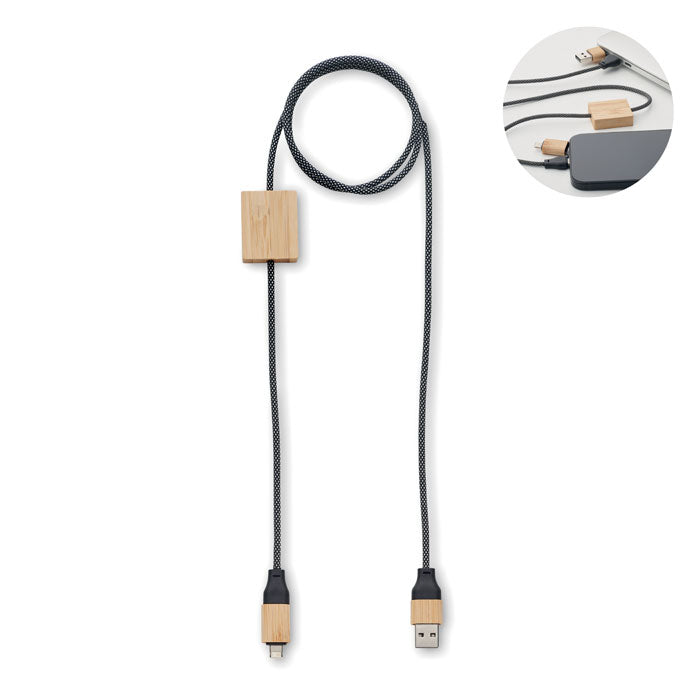 CABOO 60W Ladekabel – Holz