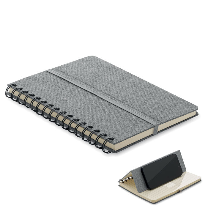 STRATA DIN A5-Notizbuch RPET – Grau