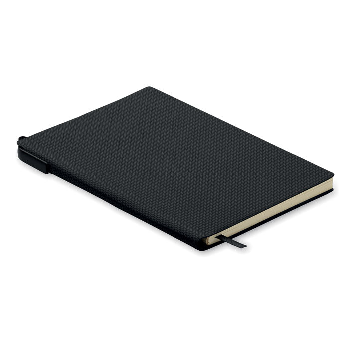 NOTA DIN A5 PU Notizbuch mit Stift – Schwarz