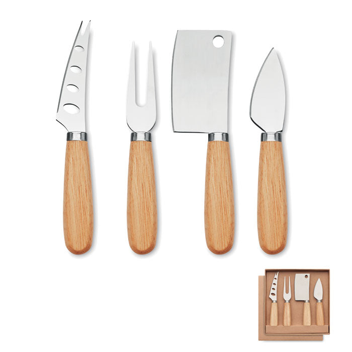 CAMEMBERT Käsemesser-Set – Holz