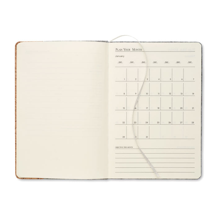 CORKBOOK DIN A5 Notizbuch RPET-Filz