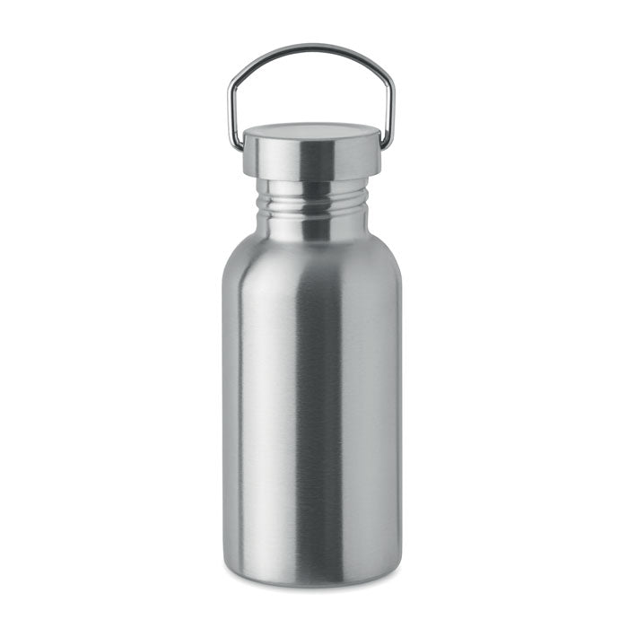 FLORENCE SING Einwandige Trinkflasche 500 ml – Mattsilber