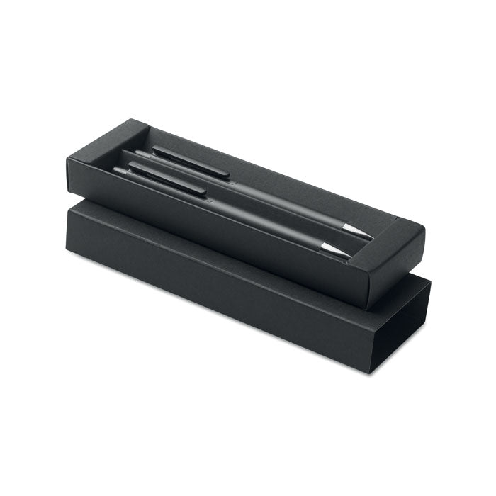 ORWELL Schreibset recyceltes Alu – Schwarz