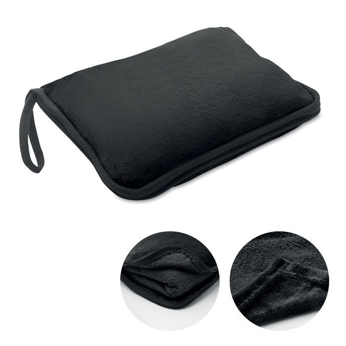 COZY Reisedecke Flanell 220g/m² – Schwarz