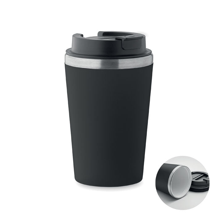 BLERM Doppelwandiger Becher 350 ml – Schwarz