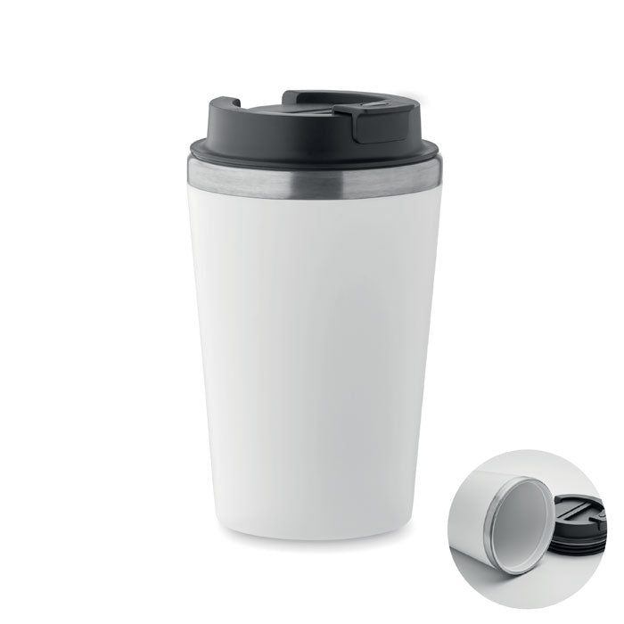 BLERM Doppelwandiger Becher 350 ml – Weiß