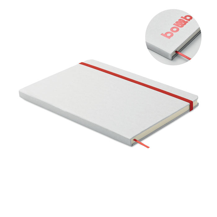 ROUTE WHITE DIN A5 Notizbuch für Gravur – Rot