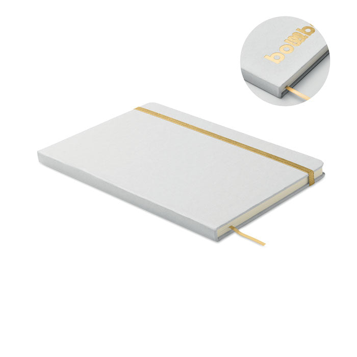 ROUTE WHITE DIN A5 Notizbuch für Gravur – Golden