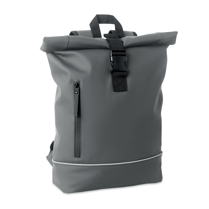LAPTOSA 15" Rolltop-Laptop-Rucksack – Steingrau