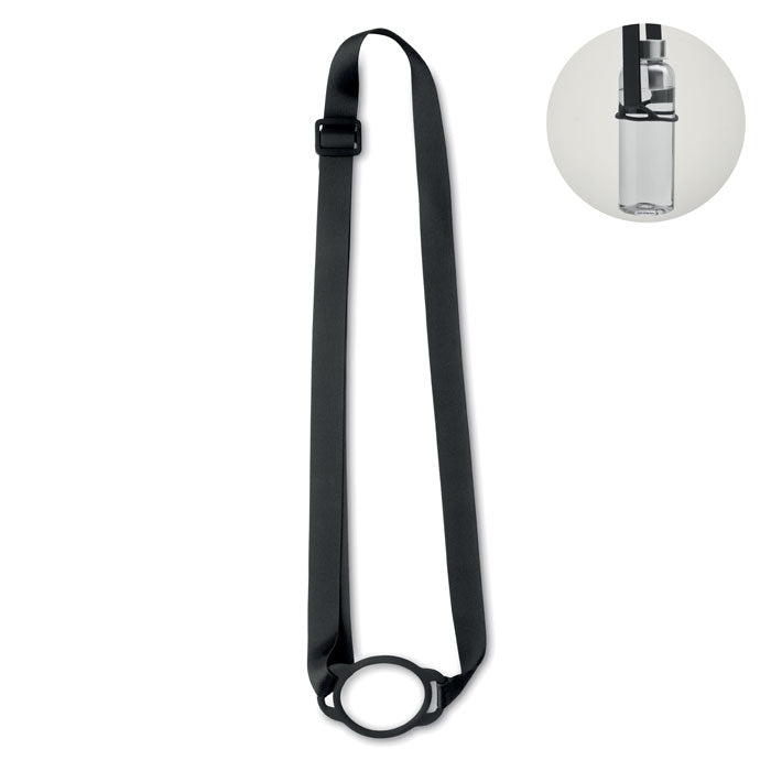 LANCUP Lanyard mit Getränkehalter – Schwarz