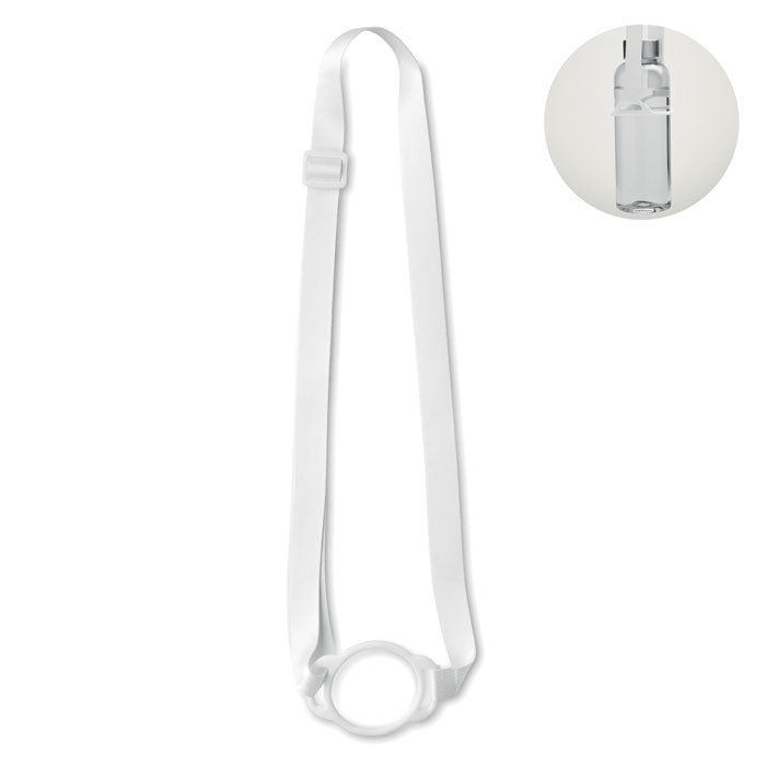 LANCUP Lanyard mit Getränkehalter – Weiß