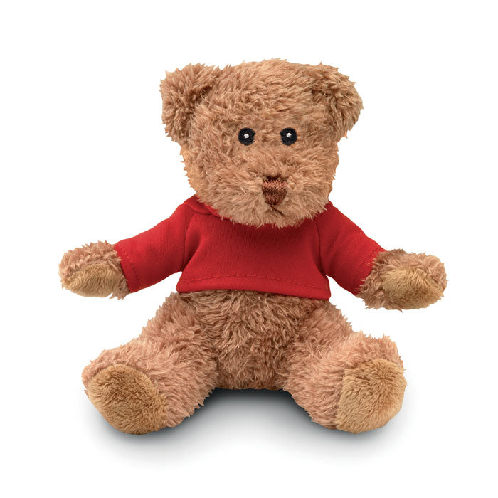 JOHNNY T Teddybär mit T-Shirt – Rot