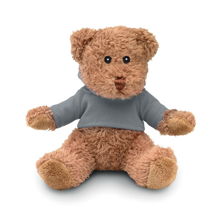 JOHNNY T Teddybär mit T-Shirt – Grau