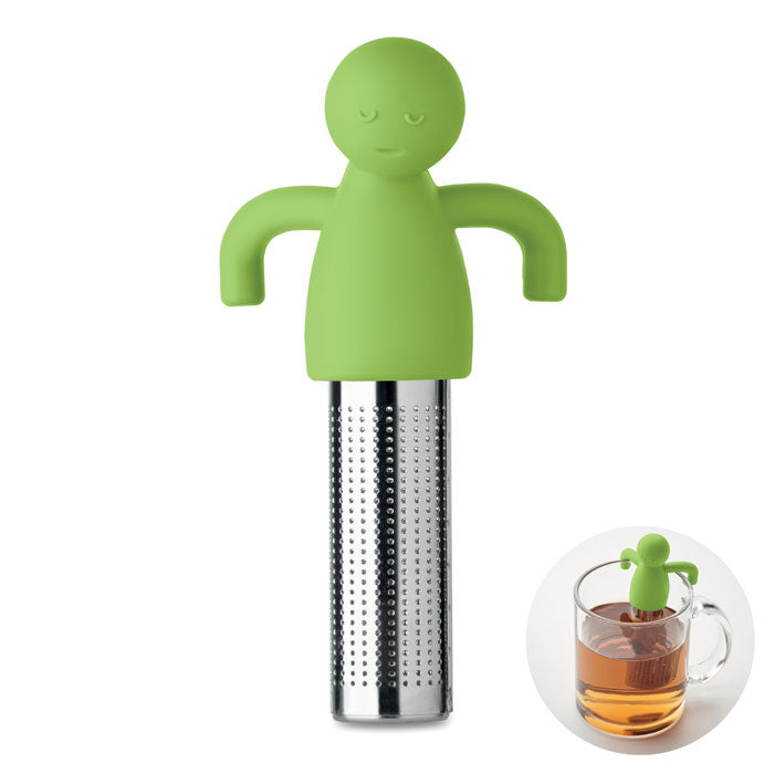 NINOT Tee-Ei Edelstahl/Silikon – Limette