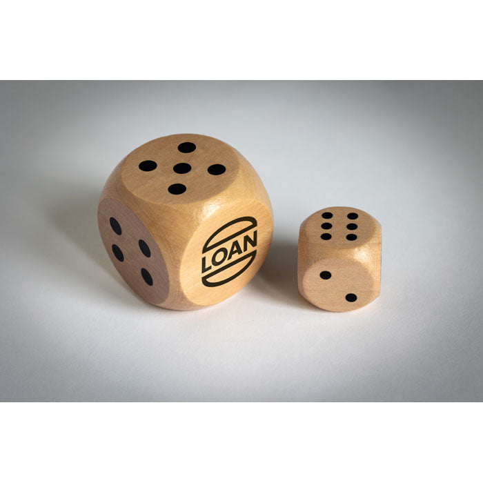 DADIN Spielwürfel Schima-Holz Ø 3cm