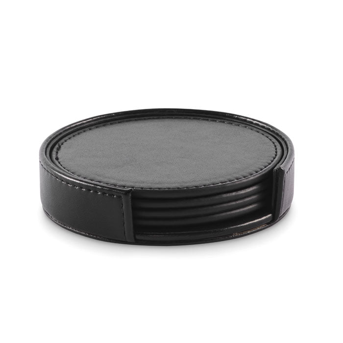 POSA SET Untersetzer-Set PU – Schwarz
