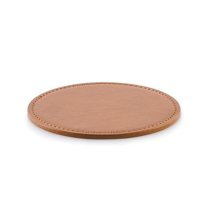 POSA Runder Untersetzer PU – Braun