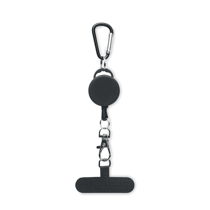 RETRO Einziehbarer Smartphone-Halter – Schwarz