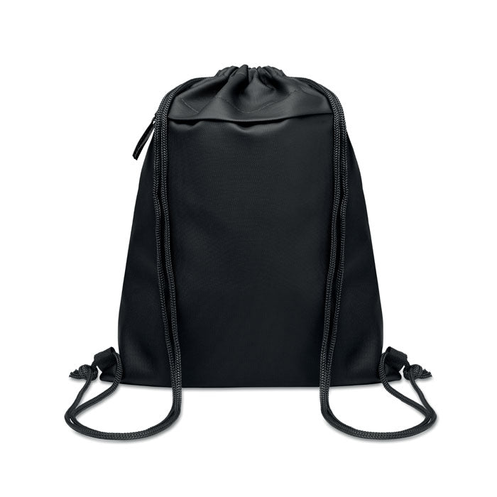 BANGKOK BAG Beutel mit Kordelzug 600D RPET MO2639 – Schwarz