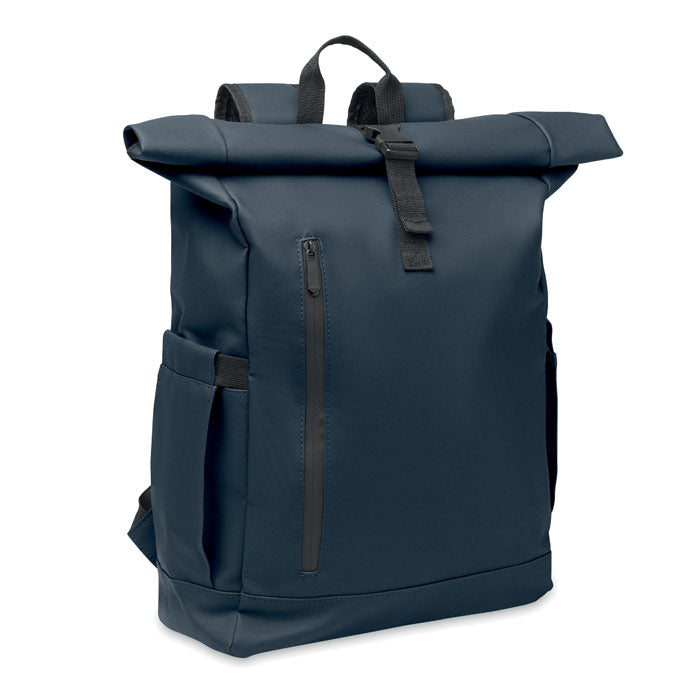 BANGKOK ROLL Rolltop-Rucksack 600D RPET – Blau