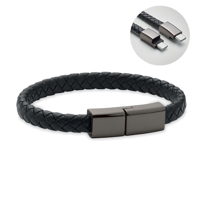 FAULETI CHARGE 60W Flecht-Armband-Ladekabel – Schwarz
