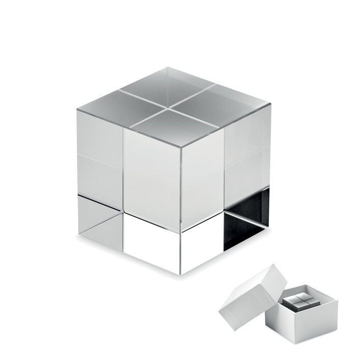 KUBEWARD Glas-Pokal Würfel – Transparent