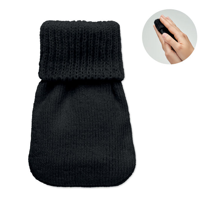 WARMMUFF Gel-Wärmekissen mit Bezug – Schwarz