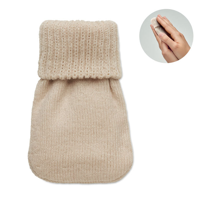 WARMMUFF Gel-Wärmekissen mit Bezug – Beige