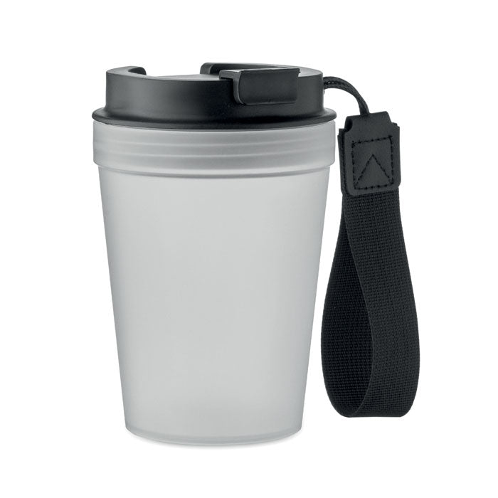 ISFORDEN TUMBLER Einwandiger Becher 300 ml – Transparent Weiß