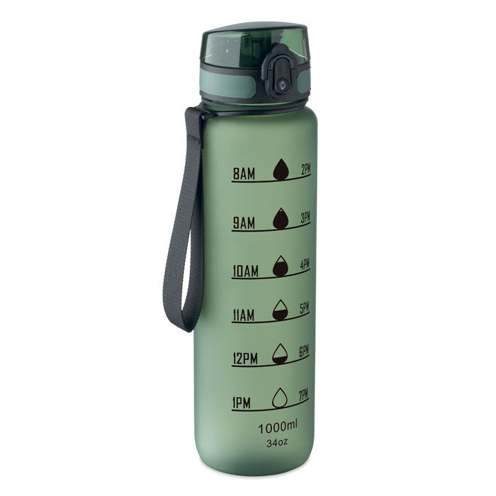 ISFORDEN MARK Sport-Trinkflasche RPET 1L – Dunkelgrün