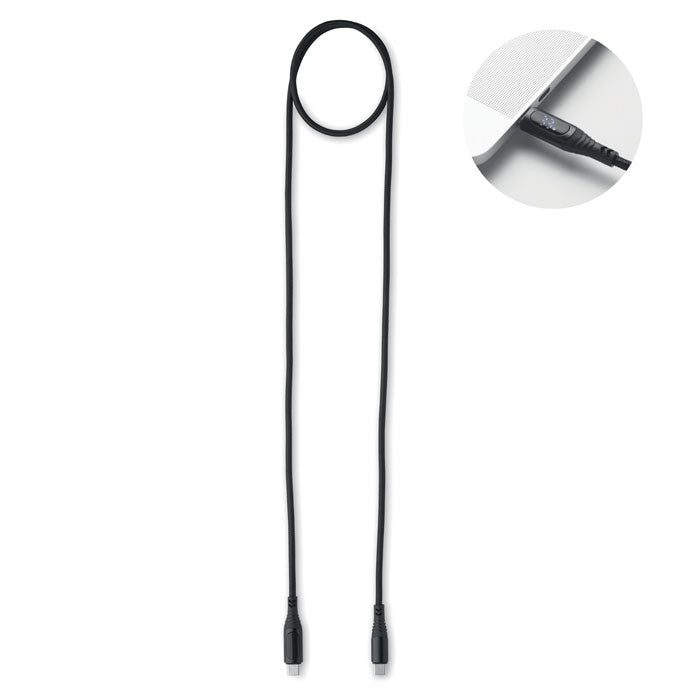 TYPSO 100W Ladekabel Typ-C – Schwarz