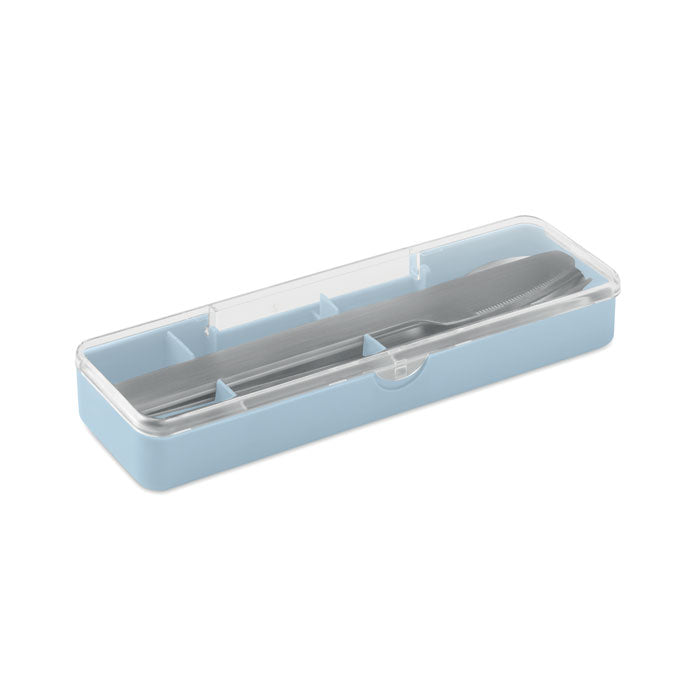 MESTECK Besteck-Set Edelstahl – Babyblau