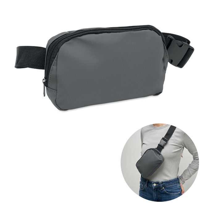 KOROVIN WAIST Gürteltasche PU – Steingrau