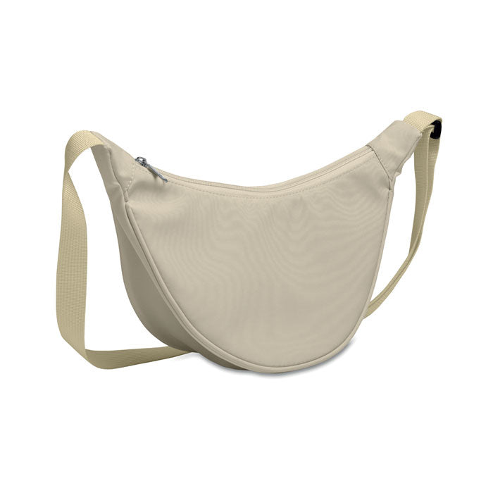 KOROVIN CROSS Half-Moon Umhängetasche – Off White